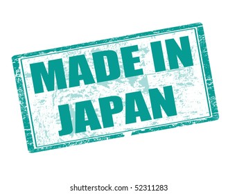 vector made in japan grunge stamp