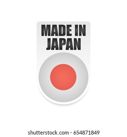 Vector Made in Japan Label