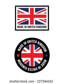 Vector 'Made in the United Kingdom (UK)' icons svg