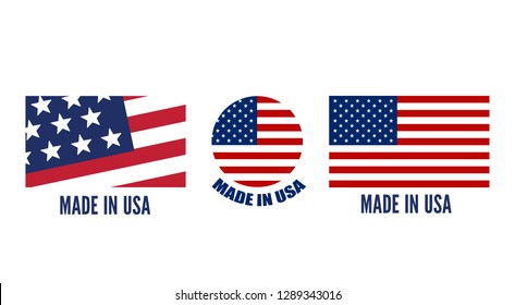 Vector made in USA sign