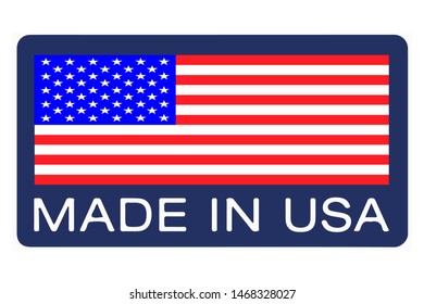 Vector made in USA sign