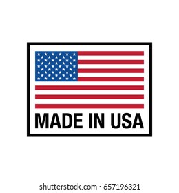 Vector made in usa sign