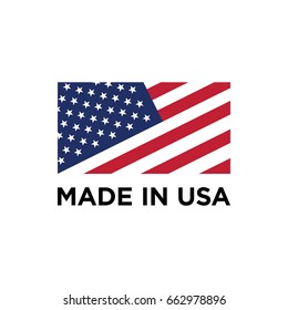 Vector made in USA sign