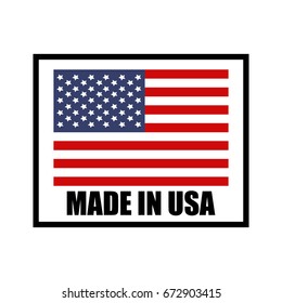 Vector Made Usa Sign Stock Vector (Royalty Free) 672903415 | Shutterstock