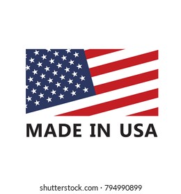 Vector made in USA sign