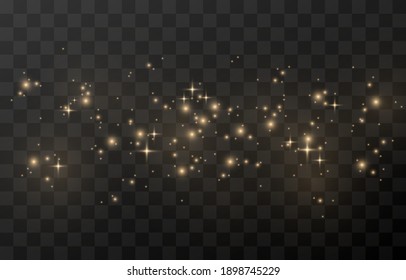 Vector magic glow. Sparkling light, sparkle sparkle Sparkling dust png. Sparkling magical dust. Christmas light.	