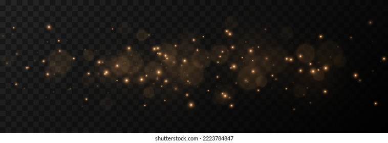 Vector magic glow. Sparkling light, sparkle dust png. Sparkling magical dust. Christmas light.