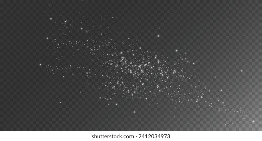 Vector magic glow. Sparkling light, sparkle dust png. Sparkling magical dust. Christmas light.	