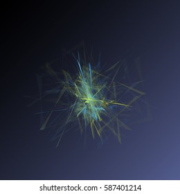 Vector magic glowing explosion flare transparent light effect. Bright shining wavy element for your design.