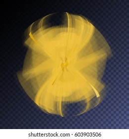 Vector magic glowing explosion flare transparent light effect. Bright shining technology element for your design.