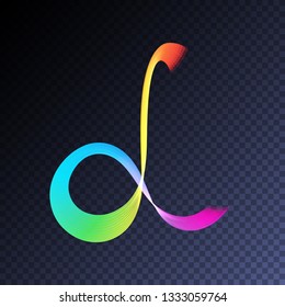 Vector magic glowing swirl trail transparent light effect. Bright shine wavy element for your design.