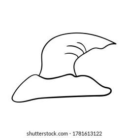Vector magic hat illustration for Halloween designs