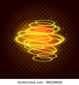 Vector magic light effect, bright vector illustration