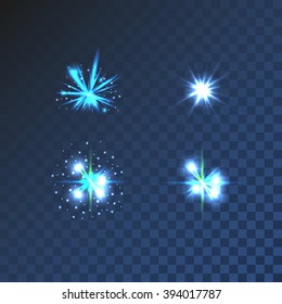 Vector magic light effect, bright vector illustration
