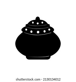 
Vector magic pot in the doodle style.Kitchenware.Witchy utensils for cooking or storing.Kitchen tool.