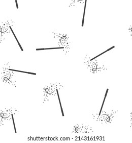  Icono de varita mágica vectorial sobre un fondo blanco.