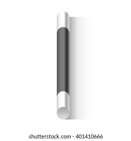 Vector Magic Wand Realistic icon. Real Magic wand on white background. 