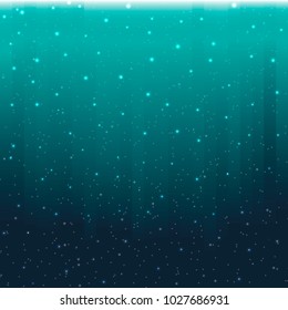 Vector magical background with stars. Digital modern beautiful template. Vector holiday snow curtains.
