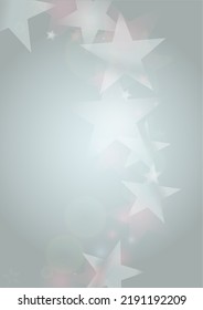 Vector Magical Glowing Background with Silver and Purple Falling Stars on Black. Sparkle Star Night Design. Glittery Confetti Frame. Cosmic Bokeh Light. Christmas and New Year Poster. Baby Fairy Print