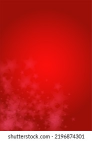 Vector Magical Glowing Background with Silver White and Purple Falling Stars on Red. Sparkle Star Night Cover and Card Design. Christmas and New Year Poster. Christmass Snow.