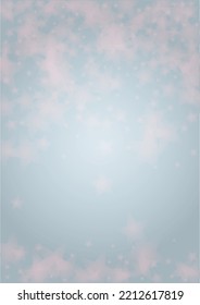 Vector Magical Glowing Background with Silver and Purple Falling Hexagon Snowflakes on Black. Falling Snow. Glittery Confetti Frame. Cosmic Bokeh Light. Christmas and New Year Poster. Winter Sky.