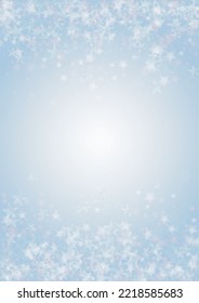 Vector Magical Glowing Background with Silver and Purple Falling Stars on Grey. Sparkle Star Sky Cover and Card Design. Glittery Confetti Frame. Christmas and New Year Poster. Baby Fairy Print.