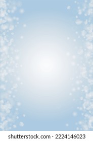 Vector mágico fondo brillante con hexágono plateado y morado sobre azul. Nieve cayendo. Marco De Confetti Glittery. Diseño de Navidad y Año Nuevo.  Verano Sunshine.