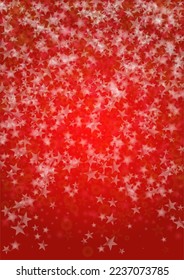 Vector Magical Glowing Background with Silver White and Purple Falling Stars on Red. Sparkle Star Night Cover and Card Design. Christmas and New Year Poster. Christmass Snow.