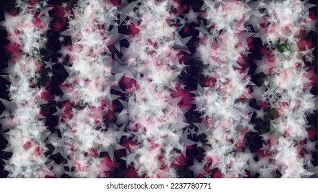 Vector Magical Glowing Background with Silver and Purple Falling Stars on Black. Christmass and New Year Poster. Cosmic Bokeh Light. Christmass Night Template Design.