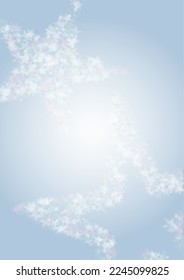 Vector Magical Glowing Background with Silver and Purple Falling Stars on Grey. Sparkle Star Sky Cover and Card Design. Glittery Confetti Frame. Christmas and New Year Poster. Cosmic Bokeh Light.