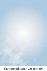 Vector Magical Glowing Background with Silver and Purple Falling Stars on Grey. Sparkle Star Sky Cover and Card Design. Glittery Confetti Frame. Christmas and New Year Poster. Cosmic Bokeh Light.