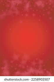 Vector Magical Glowing Background with Silver White and Purple Falling Stars on Red. Sparkle Star Night Cover and Card Design. Christmas and New Year Poster. Starry Festive Cover.