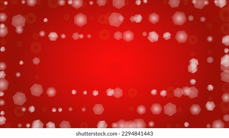 Vector Magical Glowing Background with Silver White and Purple Falling Stars on Red. Sparkle Star Night Cover and Card Design. Confetti Frame. Cosmic Bokeh Light. Christmas and New Year Poster.