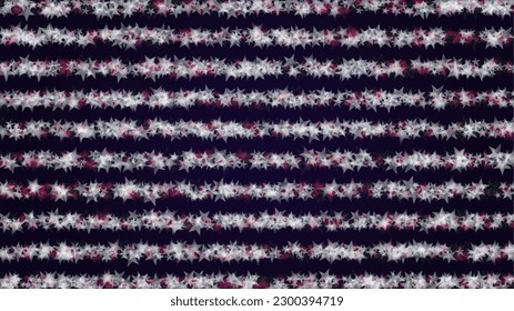 Vector Magical Glowing Background with Silver and Purple Falling Stars on Black. Christmass and New Year Poster. Glittery Confetti Frame Holiday Email Design.