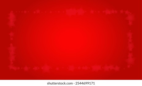 Vector Magical Glowing Background with Silver White and Purple Falling Stars on Red. Sparkle Star Night Cover and Card Design. Confetti Frame. Cosmic Bokeh Light. Christmas and New Year Poster.