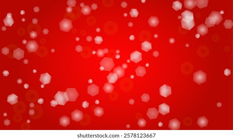 Vector Magical Glowing Background with Silver White and Purple Falling Stars on Red. Sparkle Star Night Cover and Card Design. Confetti Frame. Cosmic Bokeh Light. Christmas and New Year Poster.