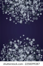 Vector Magical Gold Shine Background with Blurred Glowing Circles on Black. Starlight Fog Texture. Glitter Holiday Print. Christmas and New Year Design. Glowing Light on Dark Purple. Bokeh Background.