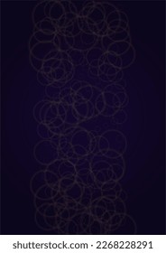 Vector Magical Gold Shine Background with Blurred Glowing Circles on Black. Starlight Fog Texture. Glitter Holiday Print. Christmas and New Year Design. Glowing Light on Dark Purple. Bokeh Background.