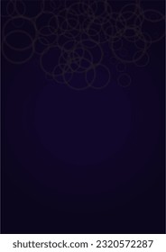Vector Magical Gold Shine Background with Blurred Glowing Circles on Black. Starlight Fog Texture. Glitter Holiday Print. Christmas and New Year Design. Glowing Light on Dark Purple. Bokeh Background.