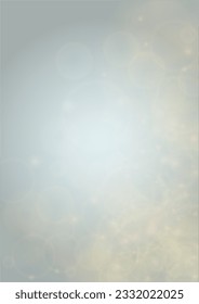 Vector Magical Gold Shine Background with Blurred Glowing Circles on Black. Starlight Fog Texture. Glitter Holiday Print. Christmas and New Year Design. Glowing Light on Dark Purple. Bokeh Background.
