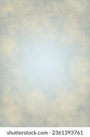 Vector Magical Gold Shine Background with Blurred Glowing Circles on Black. Starlight Fog Texture. Glitter Holiday Print. Christmas and New Year Design. Glowing Light on Dark Purple. Bokeh Background.