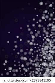 El fondo del Vector mágico de oro brilla con unos Círculos brillantes borrosos en negro. Textura de niebla estelar. Impresión de vacaciones brillante. Diseño de Navidad y Año Nuevo. Luz brillante en morado oscuro. Fondo Bokeh.