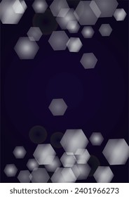 El fondo del Vector mágico de oro brilla con unos Círculos brillantes borrosos en negro. Textura de niebla estelar. Impresión de vacaciones brillante. Diseño de Navidad y Año Nuevo. Luz brillante en morado oscuro. Fondo Bokeh.