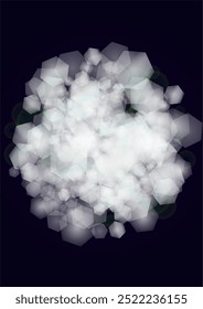 Fondo mágico del brillo del oro del Vector con los círculos brillantes borrosos en negro. Textura de niebla Starlight. Impresión del Festiva del brillo. Navidades y diseño de Nuevo año. Luz brillante en púrpura oscuro. Fondo de Bokeh.