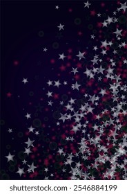 Vector Magical Gold Shine Background with Blurred Glowing Circles on Black. Starlight Fog Texture. Glitter Holiday Print. Christmas and New Year Design. Glowing Light on Dark Purple. Bokeh Background.