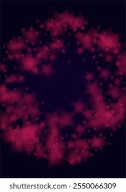 Vektor Magischer goldener Glanzhintergrund mit unscharfen leuchtenden Kreisen auf Schwarz. Starlight Fog Texture. Glitter Holiday Print. Weihnachten und Neujahr Design. Leuchtendes Licht auf Dunkelviolett. Bokeh-Hintergrund.