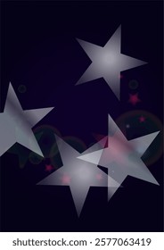 Vector Magical Gold Shine Background with Blurred Glowing Circles on Black. Starlight Fog Texture. Glitter Holiday Print. Christmas and New Year Design. Glowing Light on Dark Purple. Bokeh Background.