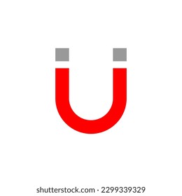 vector magnet icon illustration on white background..eps