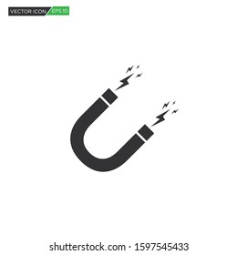 Vector magnet icon symbol. isolated icon on white background. eps 10