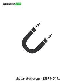 Vector magnet icon symbol. isolated icon on white background. eps 10